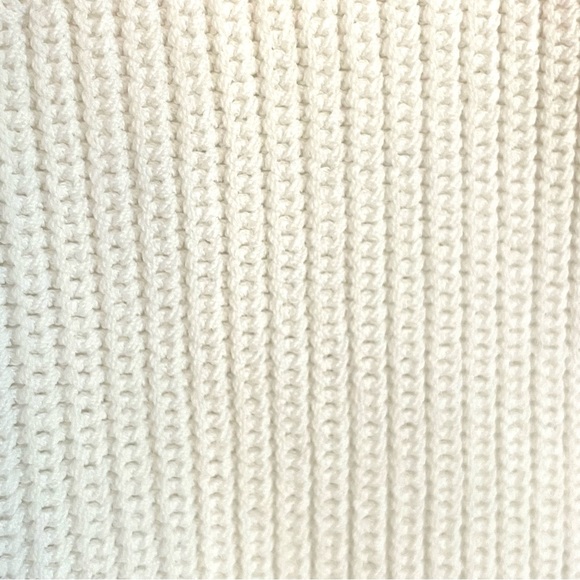Aritzia Wilfred White Knit Crop Top - Picture 4 of 5